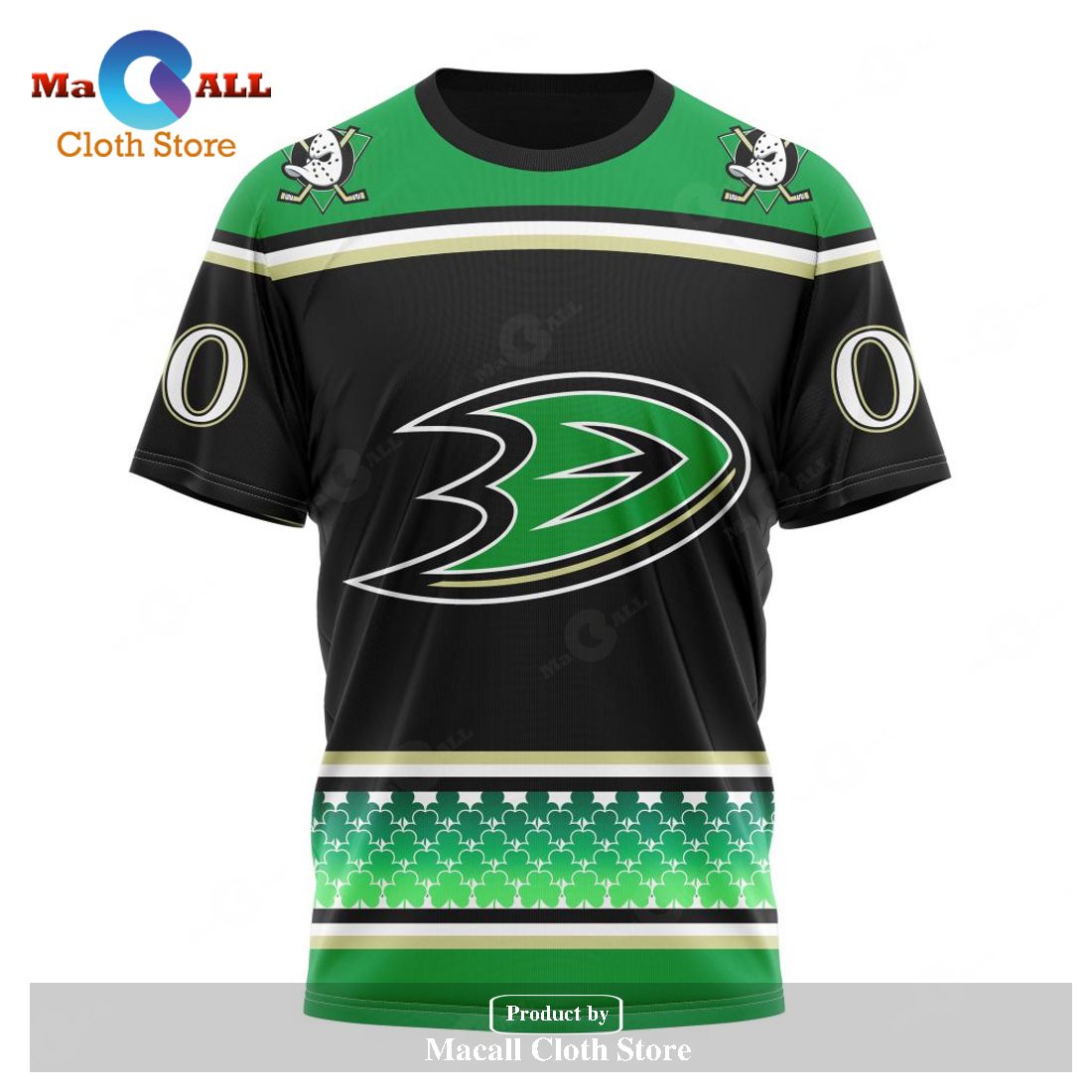 Personalized NHL Anaheim Ducks - Specialized Unisex Kits Hockey Celebrate St Patrick's Day Hoodie Sweatshirt 3D Personalized NHL Anaheim Ducks - Specialized Unisex Kits Hockey Celebrate St Patrick's Day Hoodie Sweatshirt 3D
