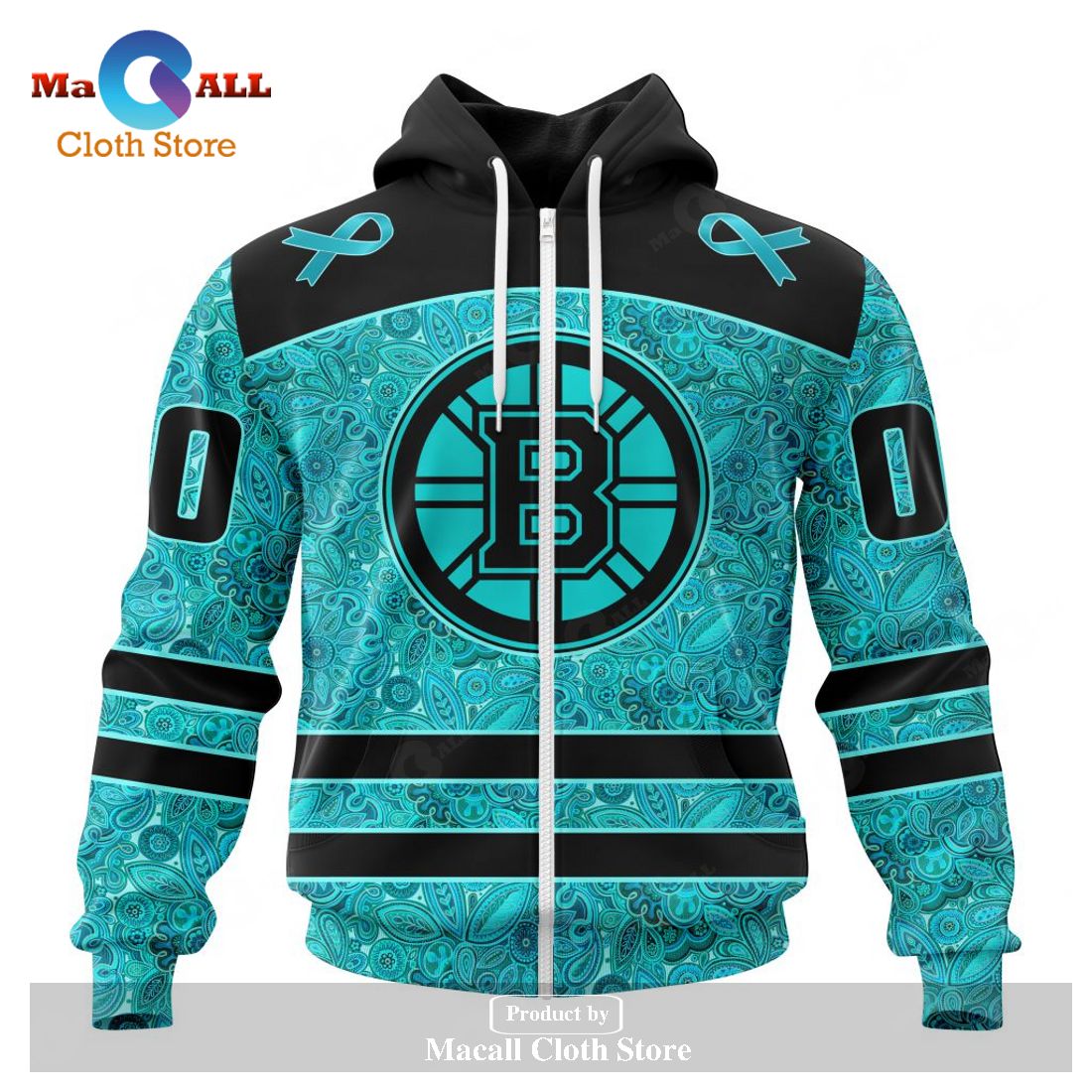 Personalized NHL Boston Bruins Special Design Fight Ovarian Cancer Hoodie Sweatshirt 3D Personalized NHL Boston Bruins Special Design Fight Ovarian Cancer Hoodie Sweatshirt 3D