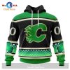 Personalized NHL Calgary Flames Special Design Fight Ovarian Cancer Hoodie Sweatshirt 3D