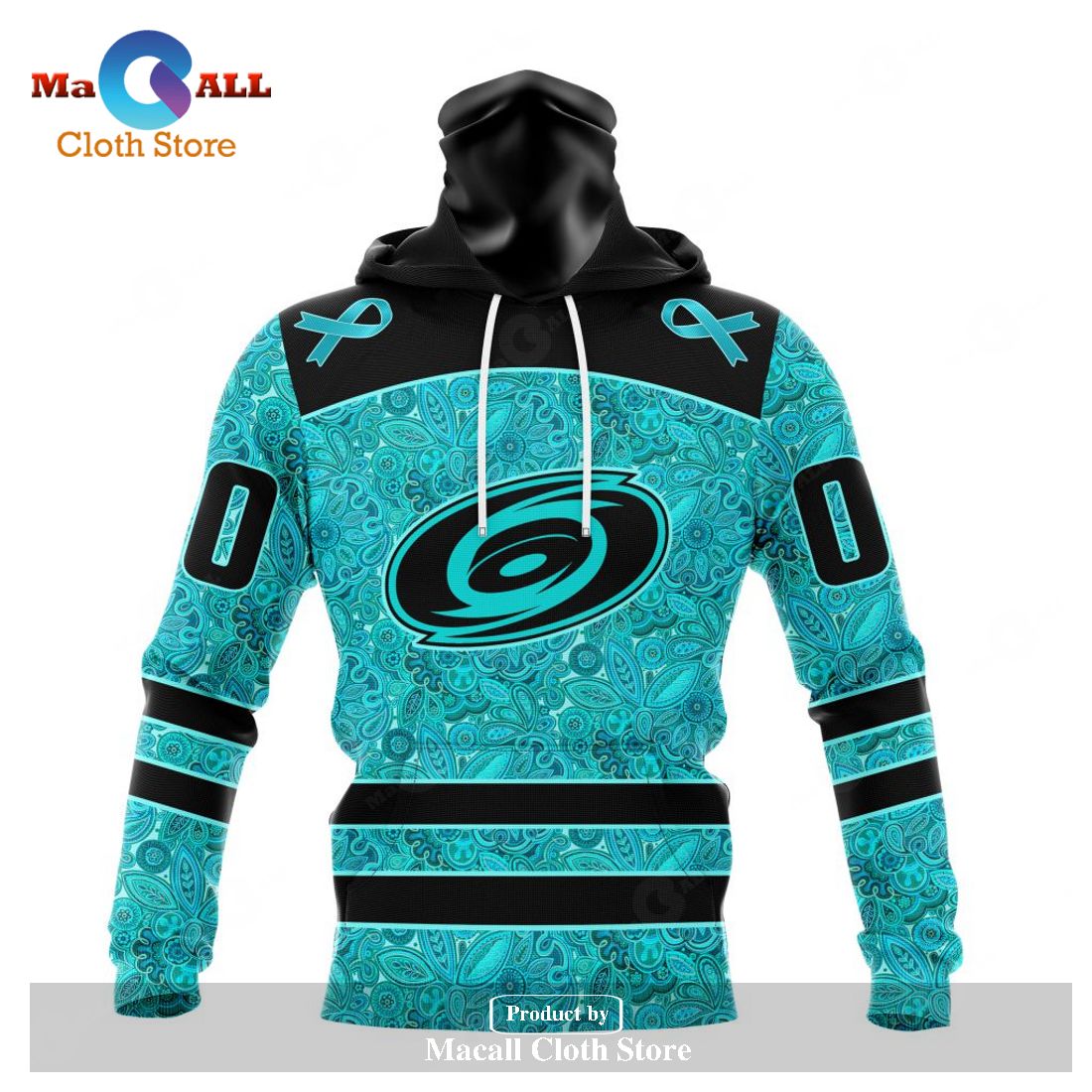 Personalized NHL Carolina Hurricanes Special Design Fight Ovarian Cancer Hoodie Sweatshirt 3D Personalized NHL Carolina Hurricanes Special Design Fight Ovarian Cancer Hoodie Sweatshirt 3D