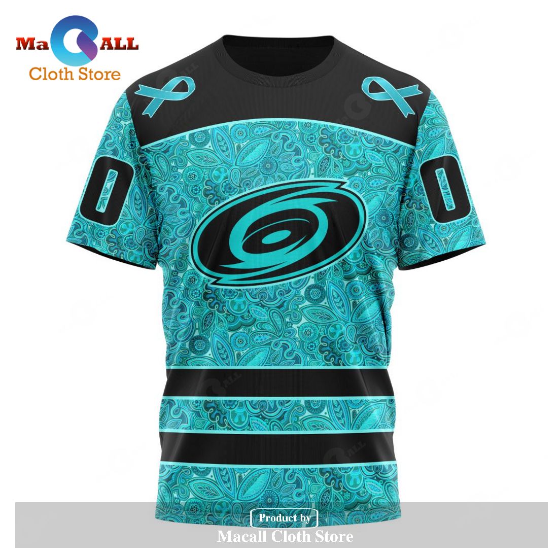 Personalized NHL Carolina Hurricanes Special Design Fight Ovarian Cancer Hoodie Sweatshirt 3D Personalized NHL Carolina Hurricanes Special Design Fight Ovarian Cancer Hoodie Sweatshirt 3D
