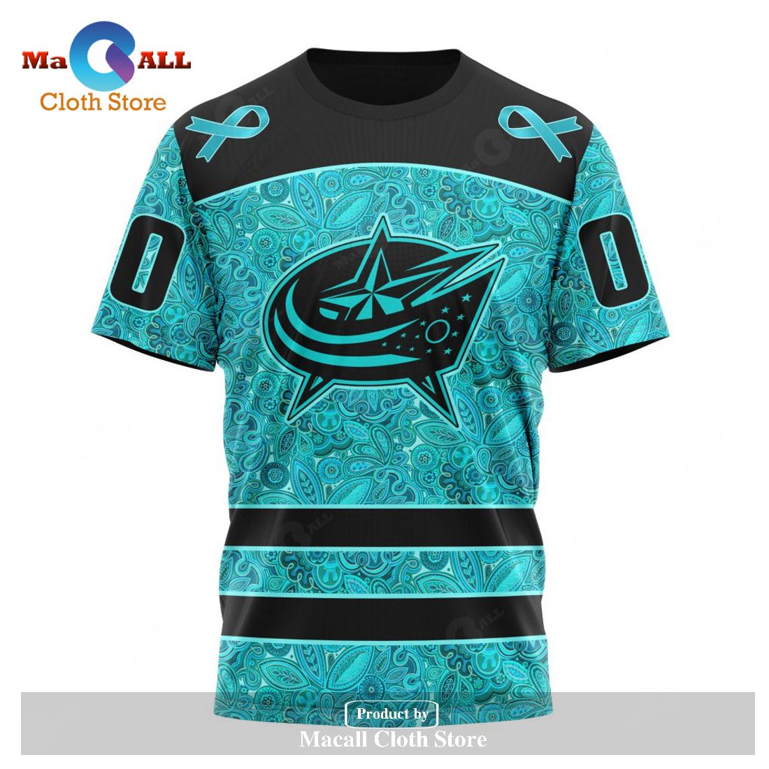 Personalized NHL Columbus Blue Jackets Special Design Fight Ovarian Cancer Hoodie Sweatshirt 3D Personalized NHL Columbus Blue Jackets Special Design Fight Ovarian Cancer Hoodie Sweatshirt 3D