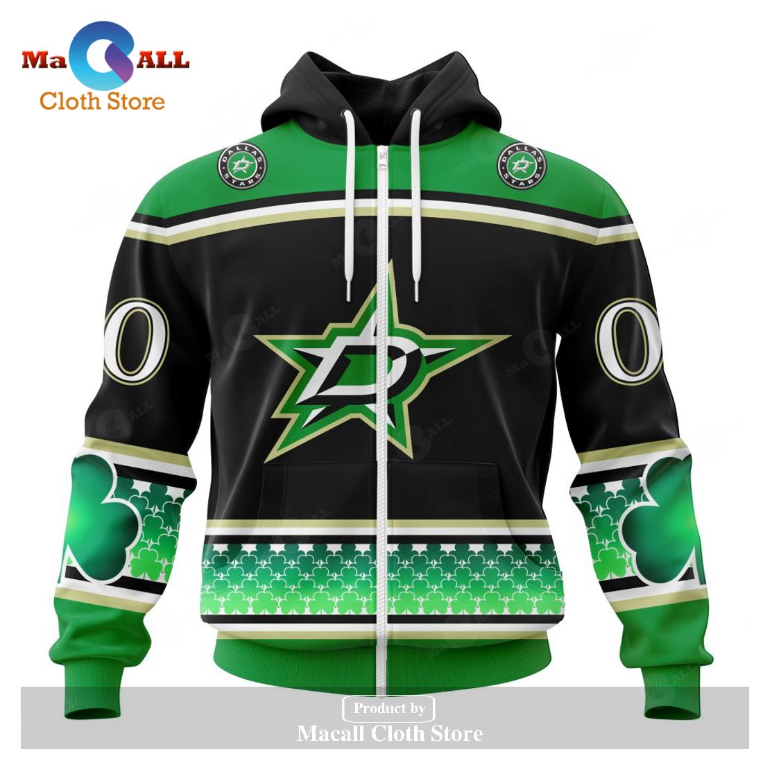 Personalized NHL Dallas Stars - Specialized Unisex Kits Hockey Celebrate St Patrick's Day Hoodie Sweatshirt 3D Personalized NHL Dallas Stars - Specialized Unisex Kits Hockey Celebrate St Patrick's Day Hoodie Sweatshirt 3D