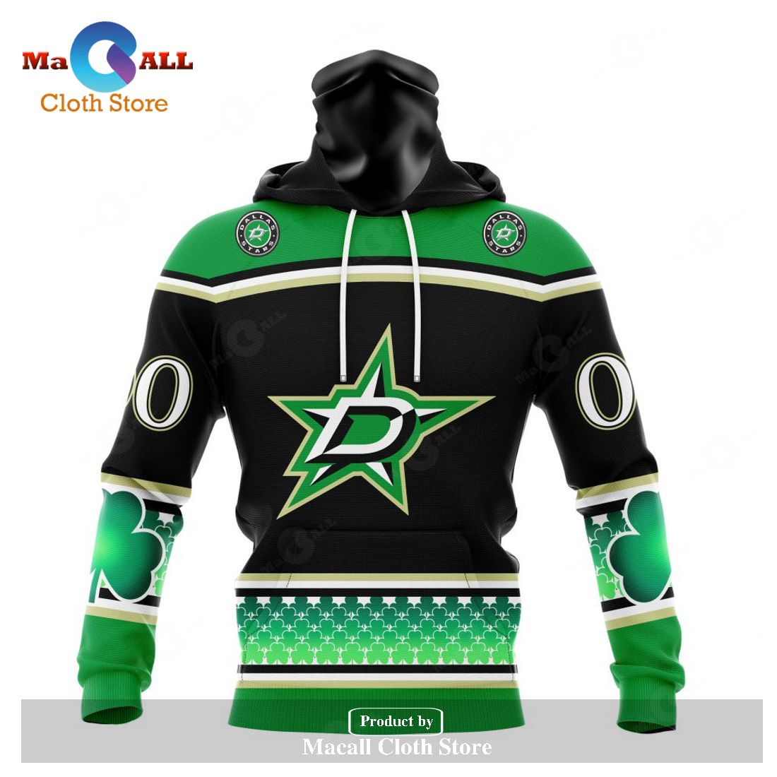 Personalized NHL Dallas Stars - Specialized Unisex Kits Hockey Celebrate St Patrick's Day Hoodie Sweatshirt 3D Personalized NHL Dallas Stars - Specialized Unisex Kits Hockey Celebrate St Patrick's Day Hoodie Sweatshirt 3D
