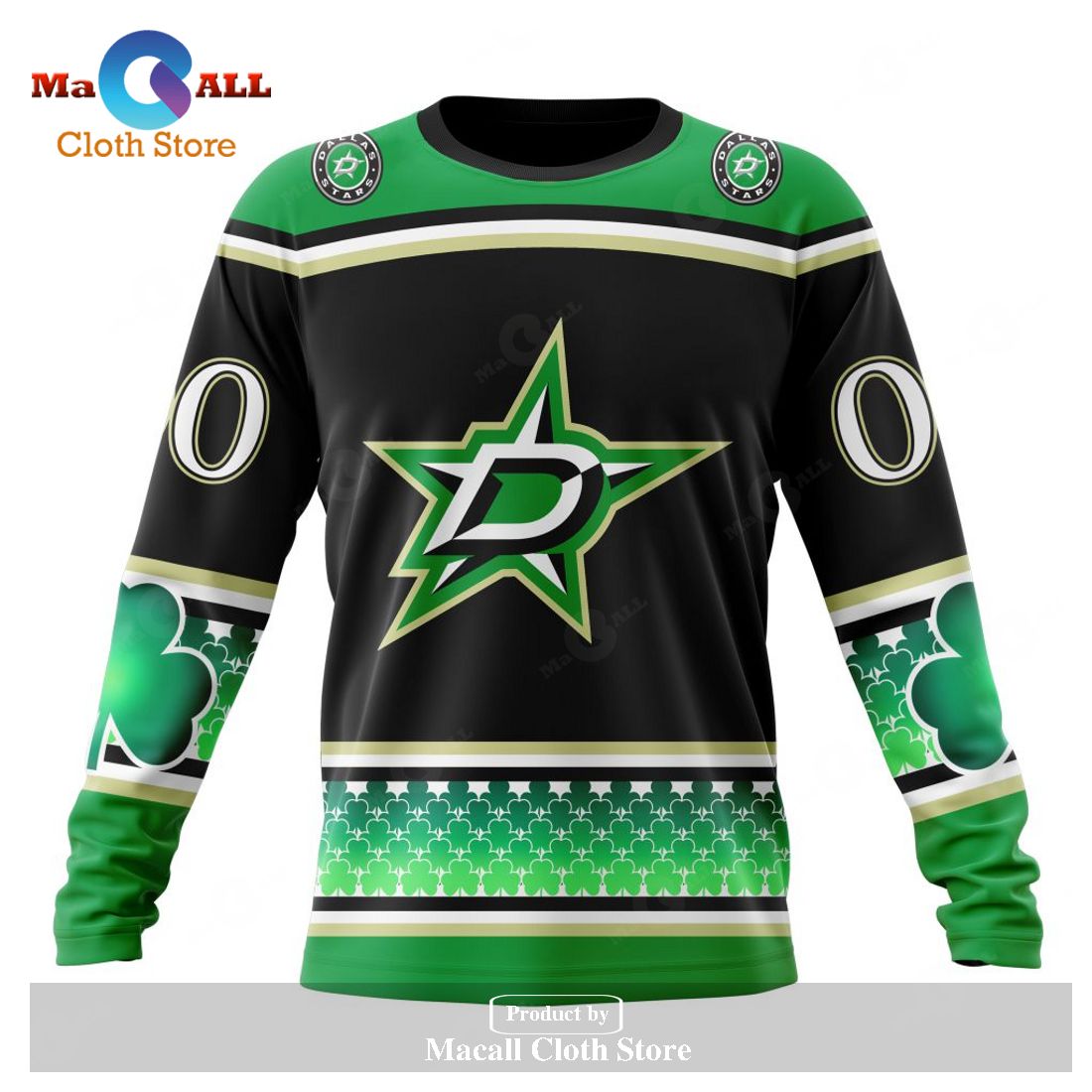 Personalized NHL Dallas Stars - Specialized Unisex Kits Hockey Celebrate St Patrick's Day Hoodie Sweatshirt 3D Personalized NHL Dallas Stars - Specialized Unisex Kits Hockey Celebrate St Patrick's Day Hoodie Sweatshirt 3D