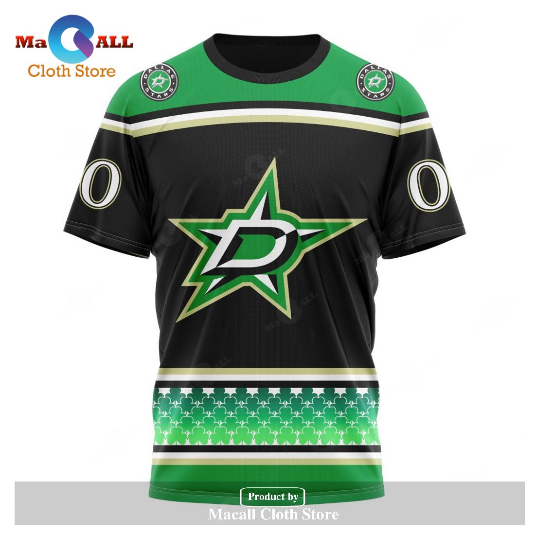Personalized NHL Dallas Stars - Specialized Unisex Kits Hockey Celebrate St Patrick's Day Hoodie Sweatshirt 3D Personalized NHL Dallas Stars - Specialized Unisex Kits Hockey Celebrate St Patrick's Day Hoodie Sweatshirt 3D