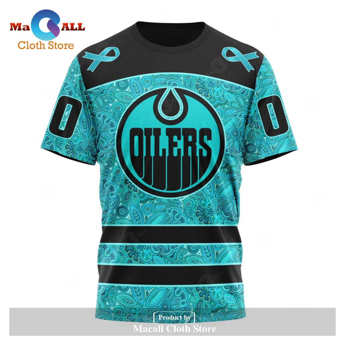 Personalized NHL Edmonton Oilers Special Design Fight Ovarian Cancer Hoodie Sweatshirt 3D Personalized NHL Edmonton Oilers Special Design Fight Ovarian Cancer Hoodie Sweatshirt 3D