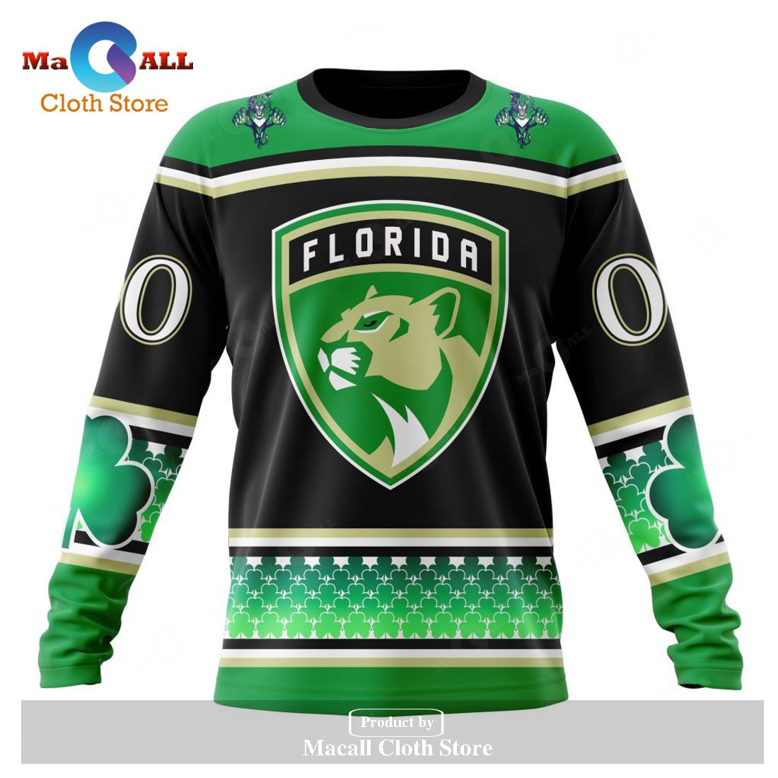 Personalized NHL Florida Panthers - Specialized Hockey Celebrate St Patrick's Day Hoodie Sweatshirt 3D Personalized NHL Florida Panthers - Specialized Hockey Celebrate St Patrick's Day Hoodie Sweatshirt 3D
