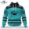 Personalized NHL Montreal Canadiens Special Design Fight Ovarian Cancer Hoodie Sweatshirt 3D