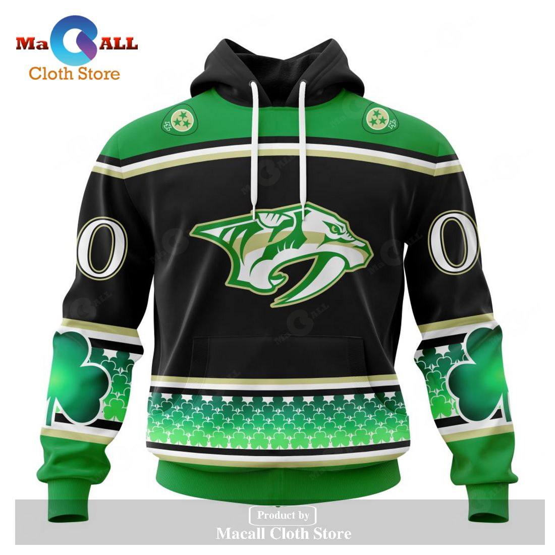 Personalized NHL Nashville Predators - Specialized Hockey Celebrate St Patrick's Day Hoodie Sweatshirt 3D Personalized NHL Nashville Predators - Specialized Hockey Celebrate St Patrick's Day Hoodie Sweatshirt 3D
