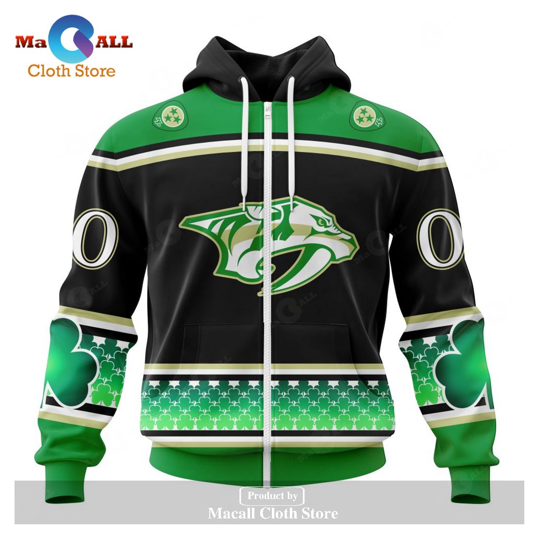 Personalized NHL Nashville Predators - Specialized Hockey Celebrate St Patrick's Day Hoodie Sweatshirt 3D Personalized NHL Nashville Predators - Specialized Hockey Celebrate St Patrick's Day Hoodie Sweatshirt 3D