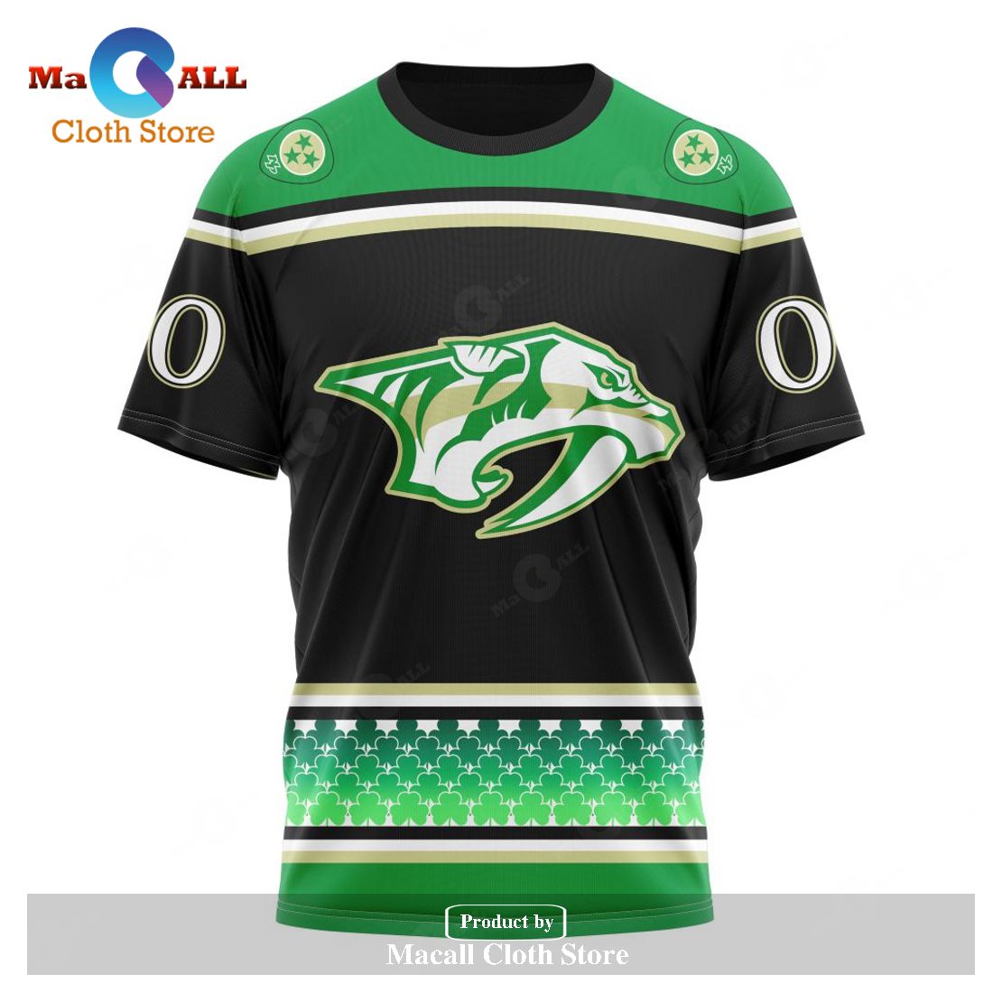 Personalized NHL Nashville Predators - Specialized Hockey Celebrate St Patrick's Day Hoodie Sweatshirt 3D Personalized NHL Nashville Predators - Specialized Hockey Celebrate St Patrick's Day Hoodie Sweatshirt 3D