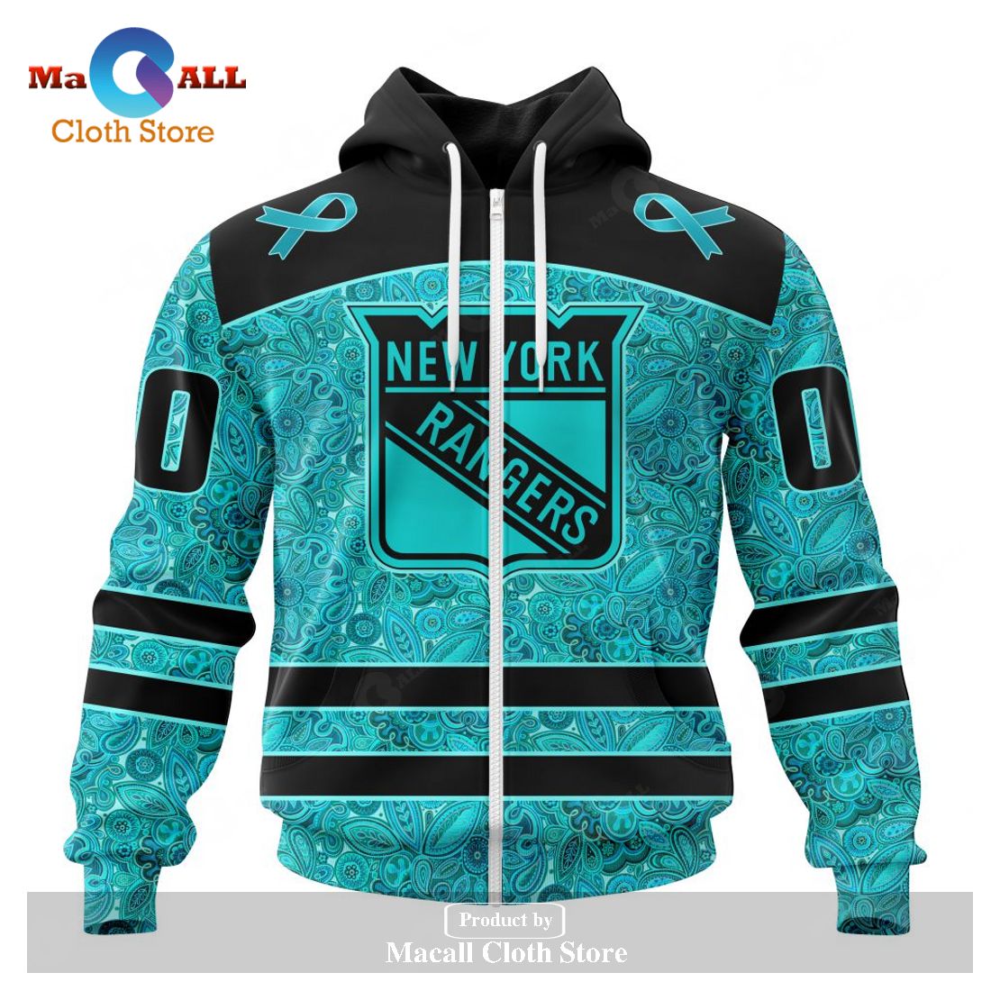 Personalized NHL New York Rangers Special Design Fight Ovarian Cancer Hoodie Sweatshirt 3D Personalized NHL New York Rangers Special Design Fight Ovarian Cancer Hoodie Sweatshirt 3D
