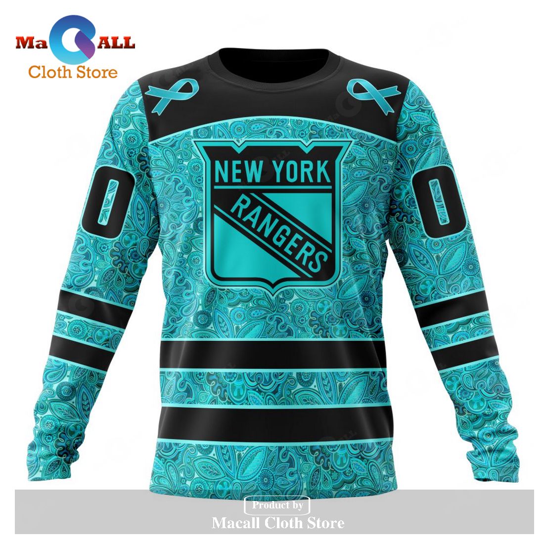 Personalized NHL New York Rangers Special Design Fight Ovarian Cancer Hoodie Sweatshirt 3D Personalized NHL New York Rangers Special Design Fight Ovarian Cancer Hoodie Sweatshirt 3D