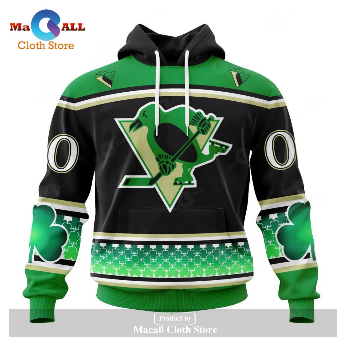 Personalized NHL Pittsburgh Penguins - Specialized Hockey Celebrate St Patrick's Day Hoodie Sweatshirt 3D Personalized NHL Pittsburgh Penguins - Specialized Hockey Celebrate St Patrick's Day Hoodie Sweatshirt 3D