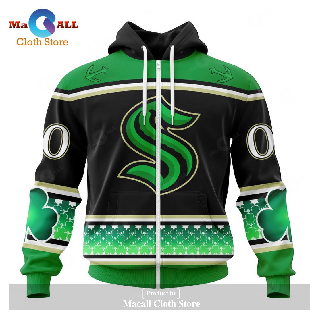 Personalized NHL Seattle Kraken - Specialized Hockey Celebrate St Patrick's Day Hoodie Sweatshirt 3D Personalized NHL Seattle Kraken - Specialized Hockey Celebrate St Patrick's Day Hoodie Sweatshirt 3D