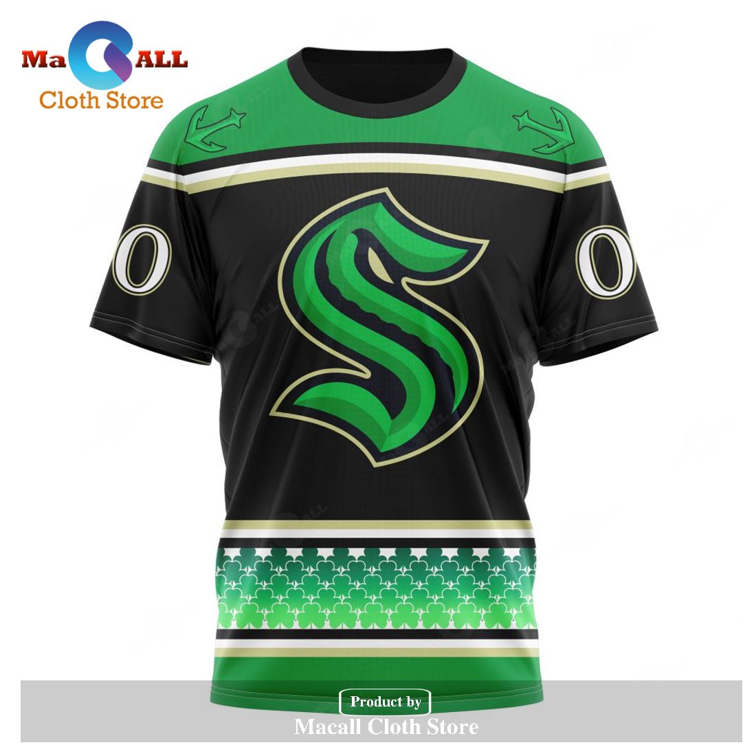 Personalized NHL Seattle Kraken - Specialized Hockey Celebrate St Patrick's Day Hoodie Sweatshirt 3D Personalized NHL Seattle Kraken - Specialized Hockey Celebrate St Patrick's Day Hoodie Sweatshirt 3D