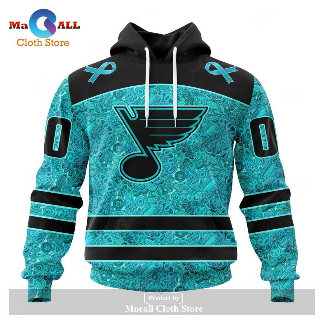 Personalized NHL St. Louis Blues Special Design Fight Ovarian Cancer Hoodie Sweatshirt 3D Personalized NHL St. Louis Blues Special Design Fight Ovarian Cancer Hoodie Sweatshirt 3D