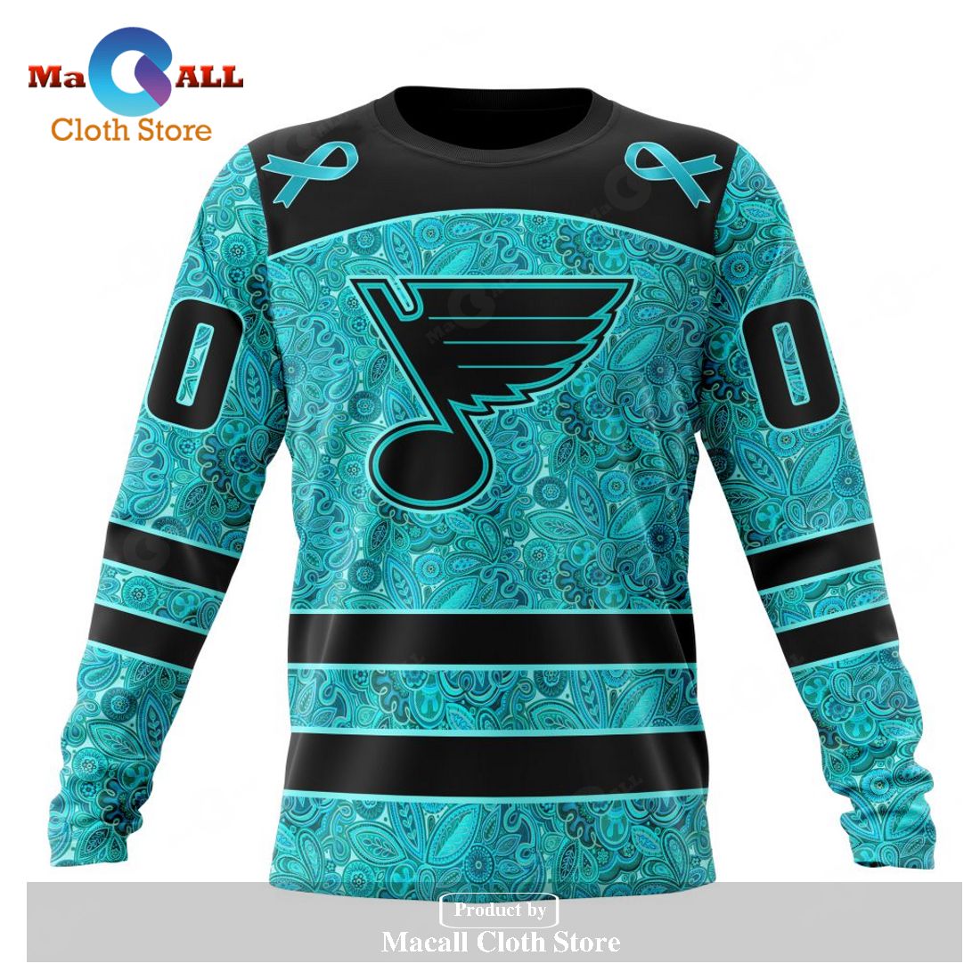 Personalized NHL St. Louis Blues Special Design Fight Ovarian Cancer Hoodie Sweatshirt 3D Personalized NHL St. Louis Blues Special Design Fight Ovarian Cancer Hoodie Sweatshirt 3D