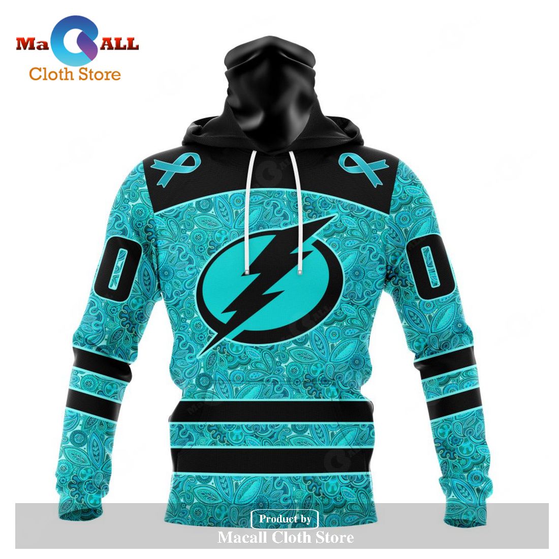 Personalized NHL Tampa Bay Lightning Special Design Fight Ovarian Cancer Hoodie Sweatshirt 3D Personalized NHL Tampa Bay Lightning Special Design Fight Ovarian Cancer Hoodie Sweatshirt 3D