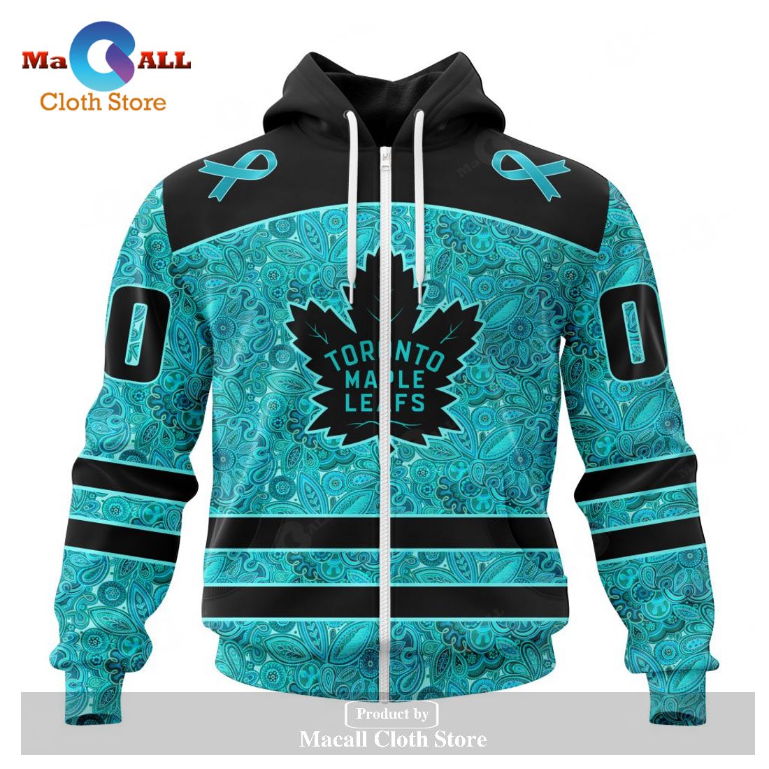 Personalized NHL Toronto Maple Leafs Special Design Fight Ovarian Cancer Hoodie Sweatshirt 3D Personalized NHL Toronto Maple Leafs Special Design Fight Ovarian Cancer Hoodie Sweatshirt 3D