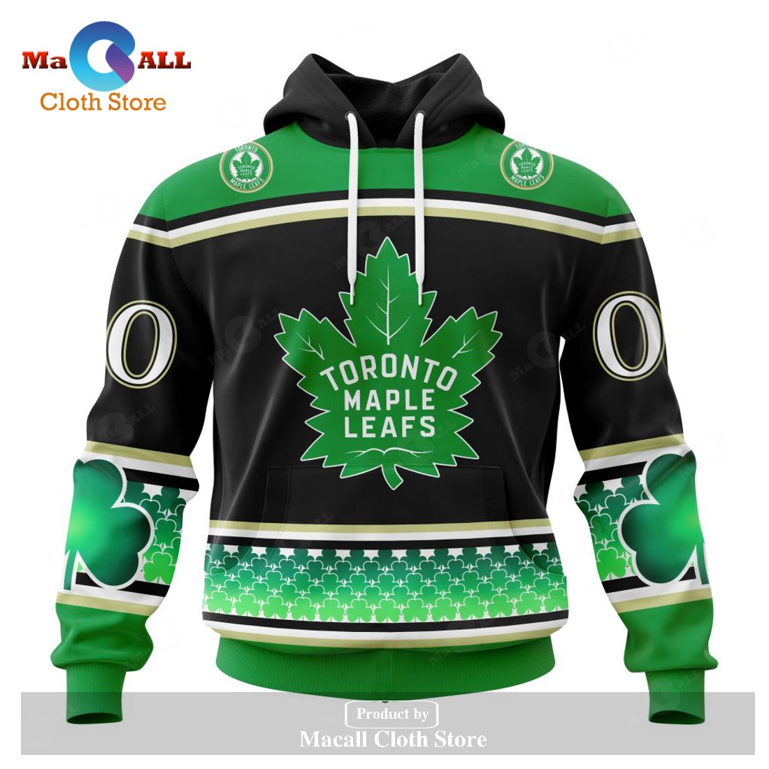 Personalized NHL Toronto Maple Leafs Specialized Hockey Celebrate St Patrick's Day Hoodie Sweatshirt 3D Personalized NHL Toronto Maple Leafs Specialized Hockey Celebrate St Patrick's Day Hoodie Sweatshirt 3D
