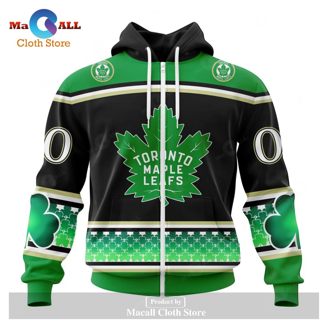 Personalized NHL Toronto Maple Leafs Specialized Hockey Celebrate St Patrick's Day Hoodie Sweatshirt 3D Personalized NHL Toronto Maple Leafs Specialized Hockey Celebrate St Patrick's Day Hoodie Sweatshirt 3D