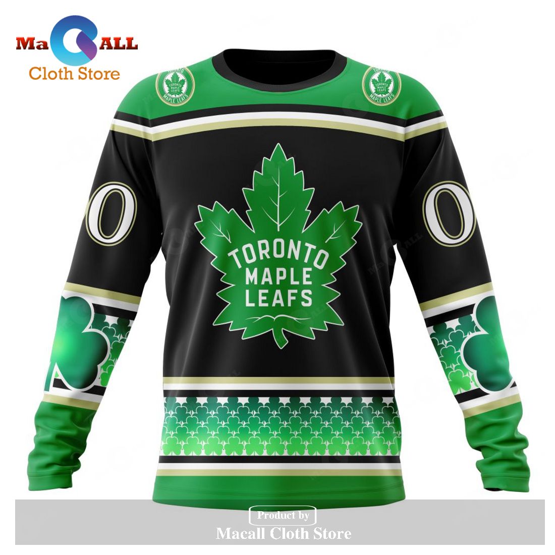 Personalized NHL Toronto Maple Leafs Specialized Hockey Celebrate St Patrick's Day Hoodie Sweatshirt 3D Personalized NHL Toronto Maple Leafs Specialized Hockey Celebrate St Patrick's Day Hoodie Sweatshirt 3D