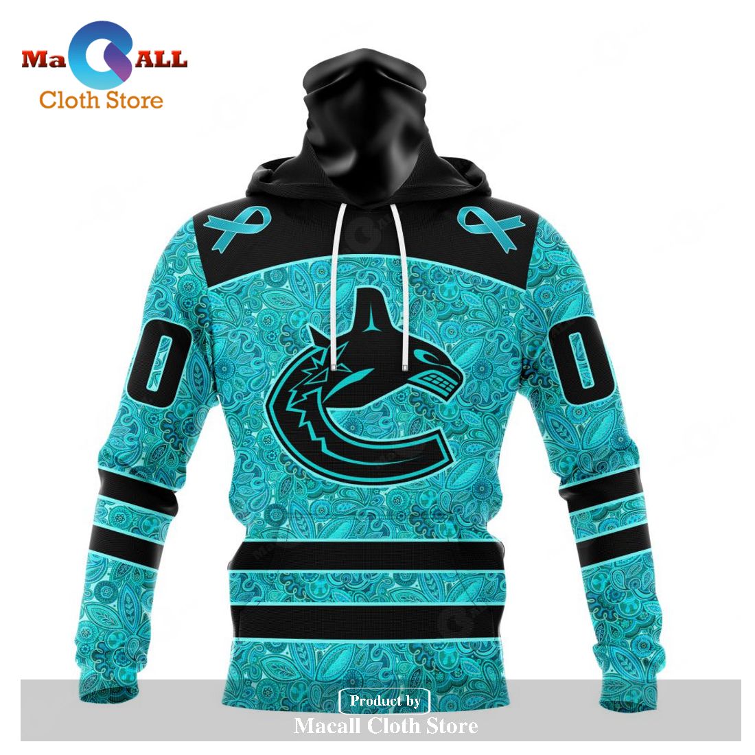 Personalized NHL Vancouver Canucks Special Design Fight Ovarian Cancer Hoodie Sweatshirt 3D Personalized NHL Vancouver Canucks Special Design Fight Ovarian Cancer Hoodie Sweatshirt 3D