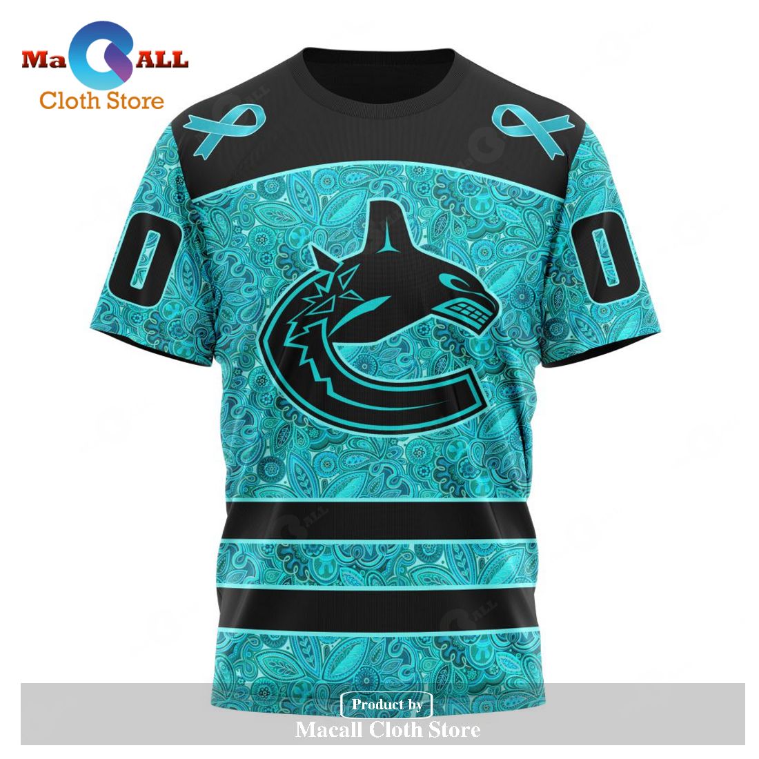 Personalized NHL Vancouver Canucks Special Design Fight Ovarian Cancer Hoodie Sweatshirt 3D Personalized NHL Vancouver Canucks Special Design Fight Ovarian Cancer Hoodie Sweatshirt 3D
