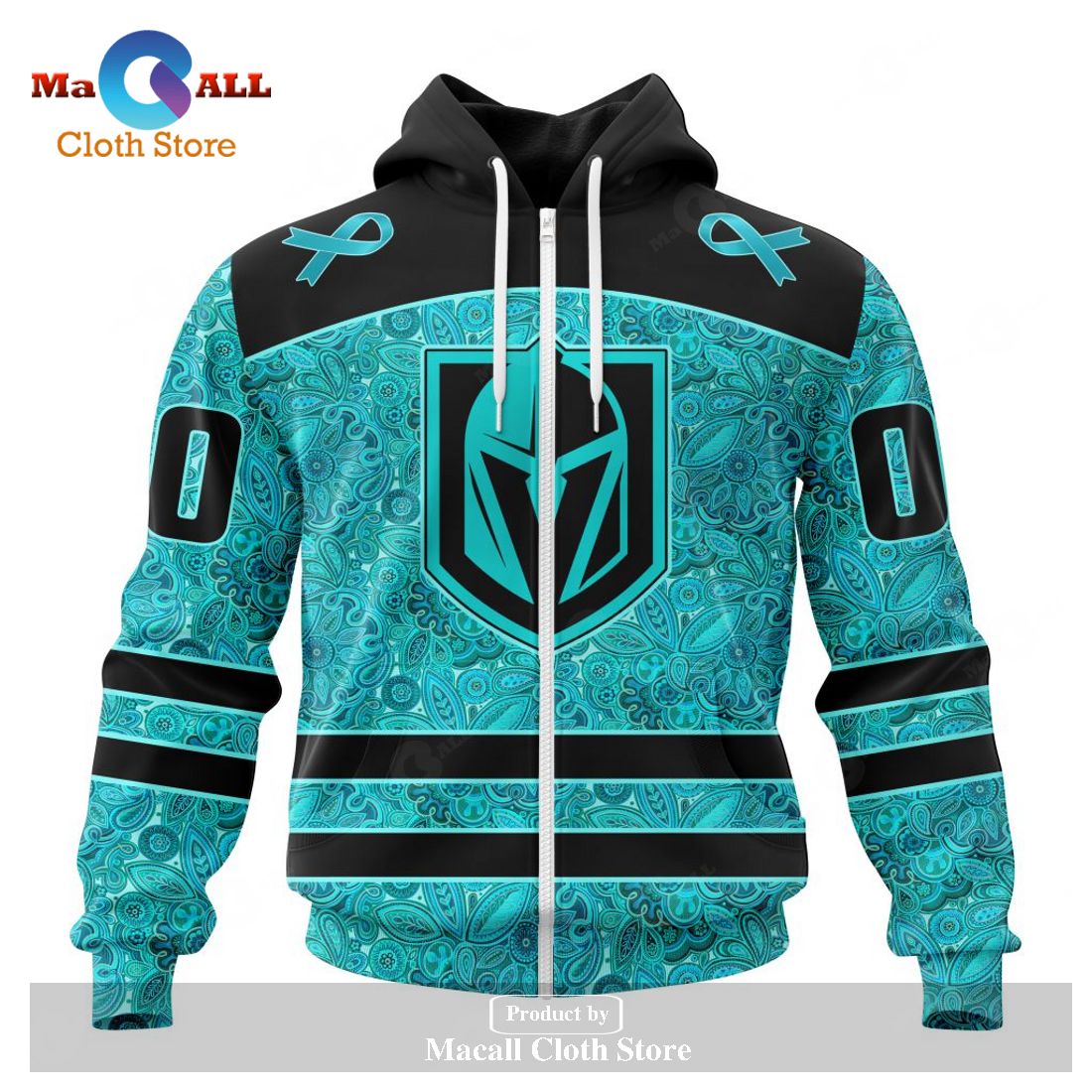 Personalized NHL Vegas Golden Knights Special Design Fight Ovarian Cancer Hoodie Sweatshirt 3D Personalized NHL Vegas Golden Knights Special Design Fight Ovarian Cancer Hoodie Sweatshirt 3D