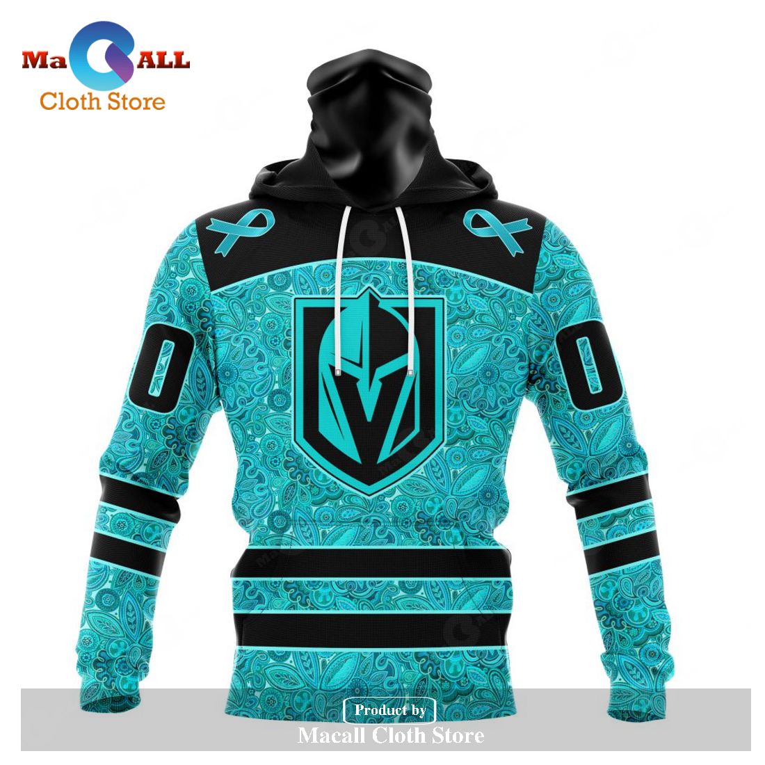 Personalized NHL Vegas Golden Knights Special Design Fight Ovarian Cancer Hoodie Sweatshirt 3D Personalized NHL Vegas Golden Knights Special Design Fight Ovarian Cancer Hoodie Sweatshirt 3D