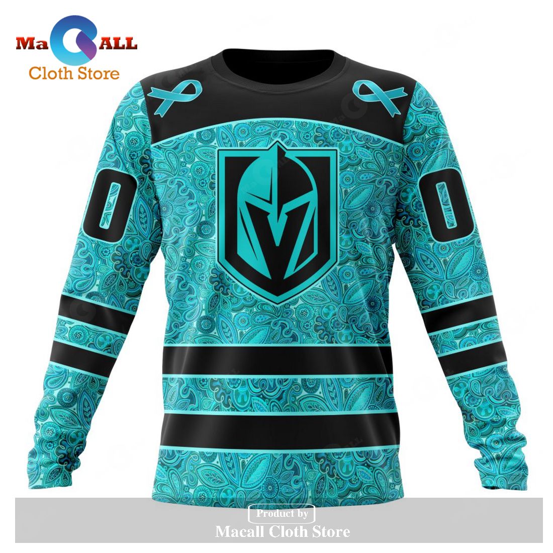 Personalized NHL Vegas Golden Knights Special Design Fight Ovarian Cancer Hoodie Sweatshirt 3D Personalized NHL Vegas Golden Knights Special Design Fight Ovarian Cancer Hoodie Sweatshirt 3D