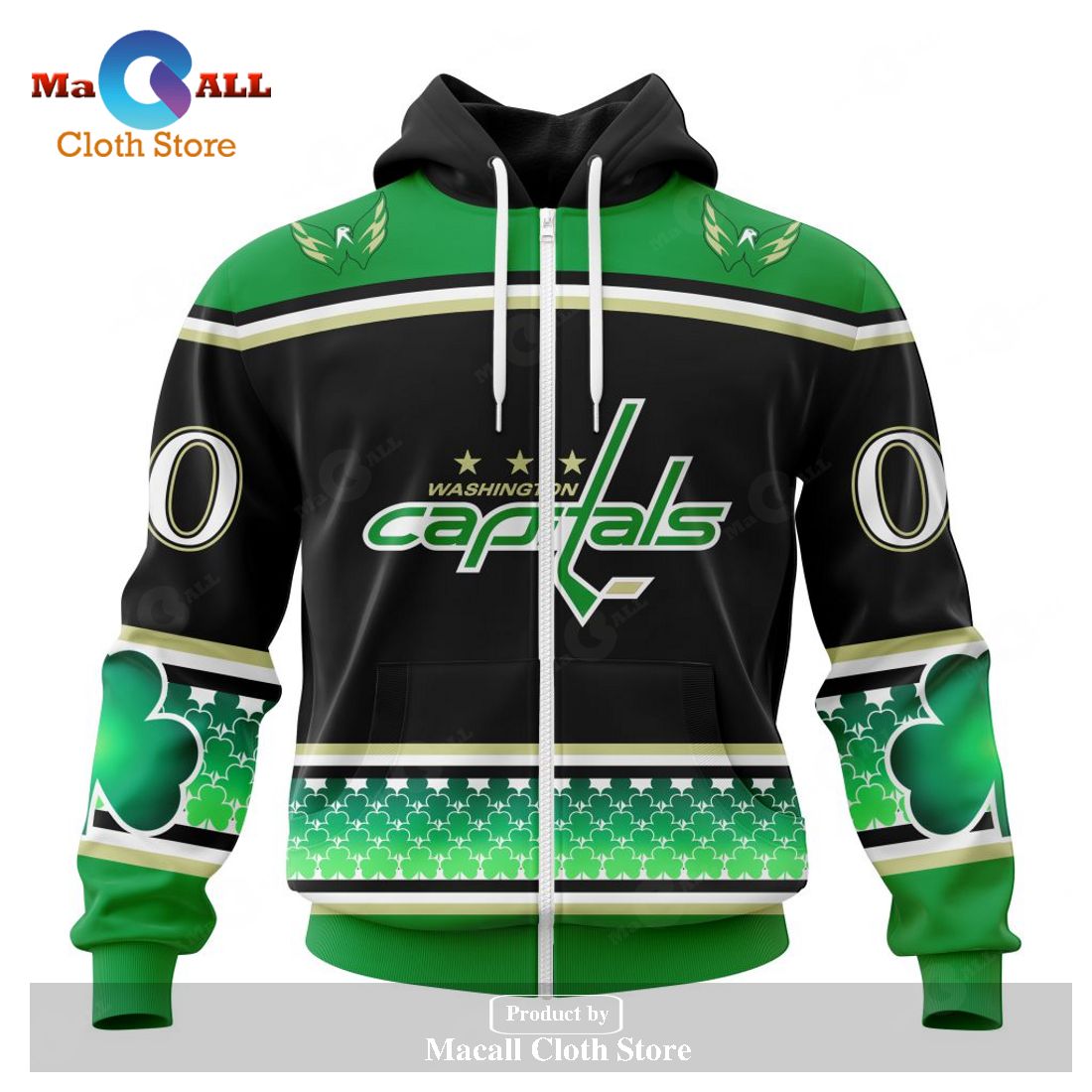 Personalized NHL Washington Unisex Kitsitals - Specialized Hockey Celebrate St Patrick's Day Hoodie Sweatshirt 3D Personalized NHL Washington Unisex Kitsitals - Specialized Hockey Celebrate St Patrick's Day Hoodie Sweatshirt 3D