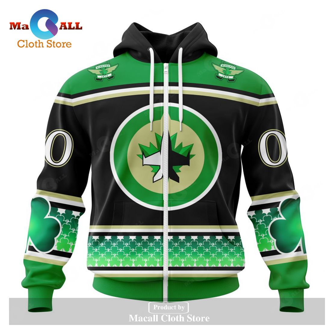Personalized NHL Winnipeg Jets Specialized Hockey Celebrate St Patrick's Day Hoodie Sweatshirt 3D Personalized NHL Winnipeg Jets Specialized Hockey Celebrate St Patrick's Day Hoodie Sweatshirt 3D