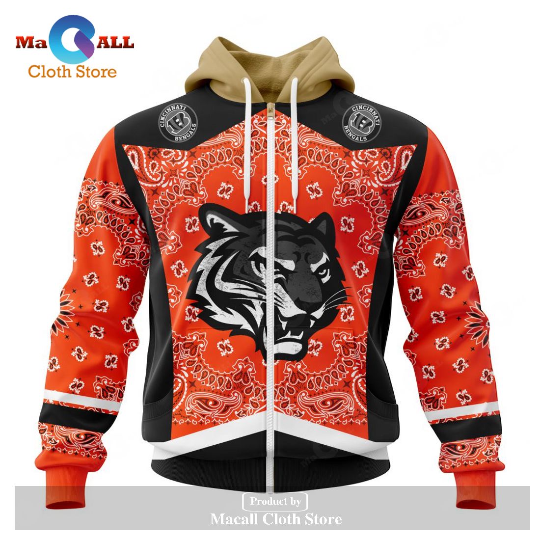 Personalized NFL Cincinnati Bengals - Specialized Unisex Kits In Classic Style Hoodie Sweatshirt 3D Personalized NFL Cincinnati Bengals - Specialized Unisex Kits In Classic Style Hoodie Sweatshirt 3D