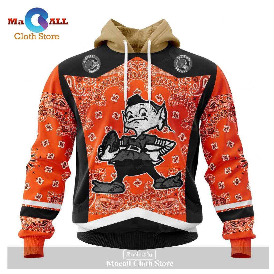 Personalized NFL Cleveland Browns - Specialized Unisex Kits In Classic Style Hoodie Sweatshirt 3D Personalized NFL Cleveland Browns - Specialized Unisex Kits In Classic Style Hoodie Sweatshirt 3D