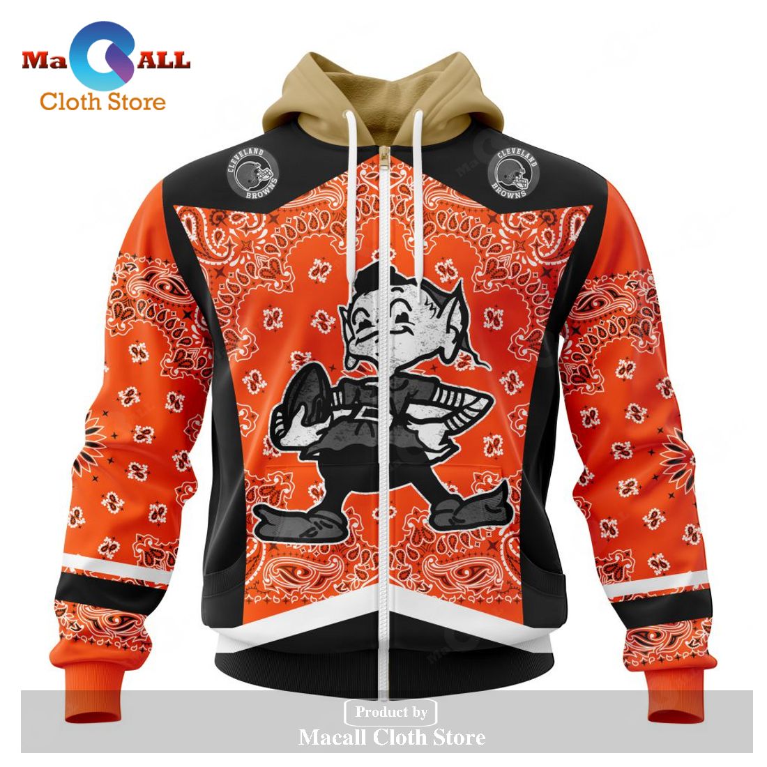Personalized NFL Cleveland Browns - Specialized Unisex Kits In Classic Style Hoodie Sweatshirt 3D Personalized NFL Cleveland Browns - Specialized Unisex Kits In Classic Style Hoodie Sweatshirt 3D