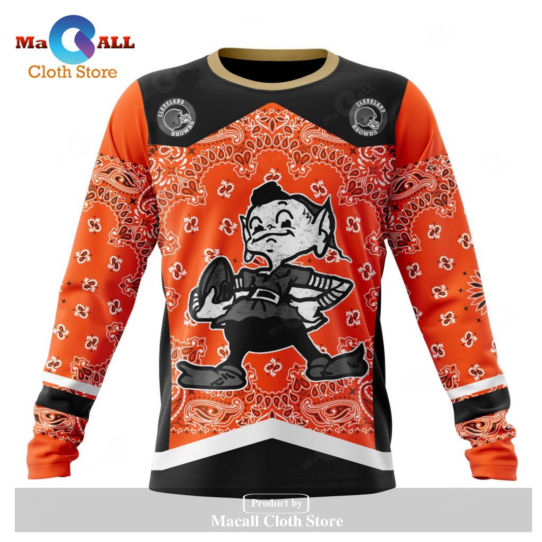 Personalized NFL Cleveland Browns - Specialized Unisex Kits In Classic Style Hoodie Sweatshirt 3D Personalized NFL Cleveland Browns - Specialized Unisex Kits In Classic Style Hoodie Sweatshirt 3D