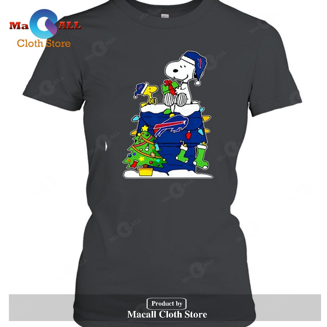 Buffalo Bills Snoopy Woodstock Christmas-Unisex T-Shirt Buffalo Bills Snoopy Woodstock Christmas-Unisex T-Shirt