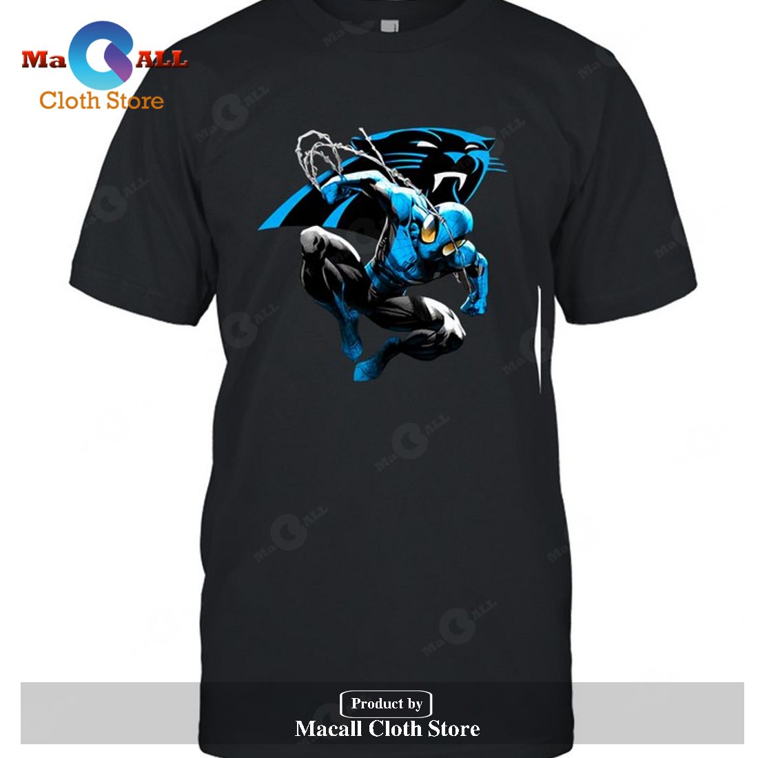 Carolina Panthers Spiderman Carolina Panthers-Unisex T-Shirt Carolina Panthers Spiderman Carolina Panthers-Unisex T-Shirt