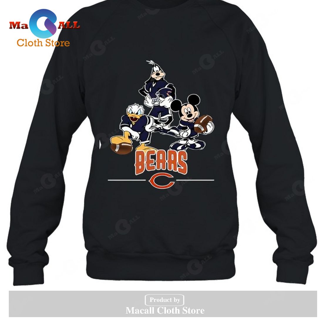 Chicago Bears Mickey Donald Goofy Fan-Unisex T-Shirt Chicago Bears Mickey Donald Goofy Fan-Unisex T-Shirt