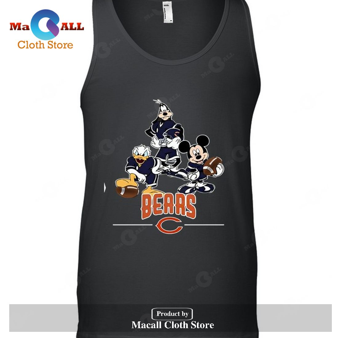 Chicago Bears Mickey Donald Goofy Fan-Unisex T-Shirt Chicago Bears Mickey Donald Goofy Fan-Unisex T-Shirt