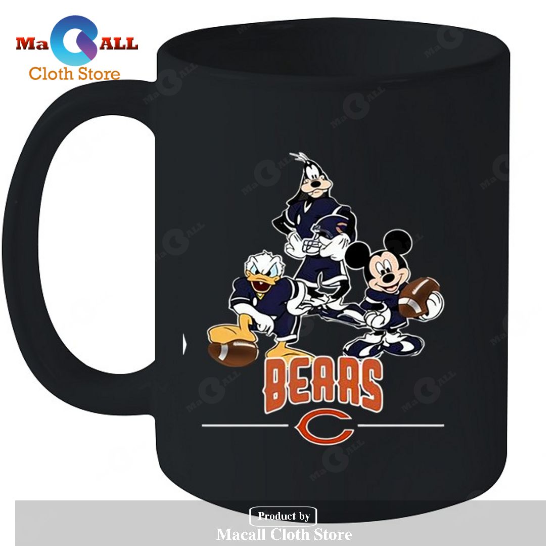 Chicago Bears Mickey Donald Goofy Fan-Unisex T-Shirt Chicago Bears Mickey Donald Goofy Fan-Unisex T-Shirt