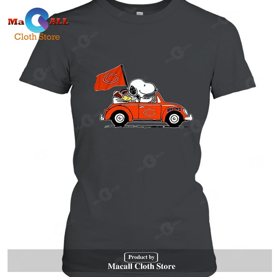 Chicago Bears Snoopy Drives Chicago Bears Beetle Car Fan-Unisex T-Shirt Chicago Bears Snoopy Drives Chicago Bears Beetle Car Fan-Unisex T-Shirt