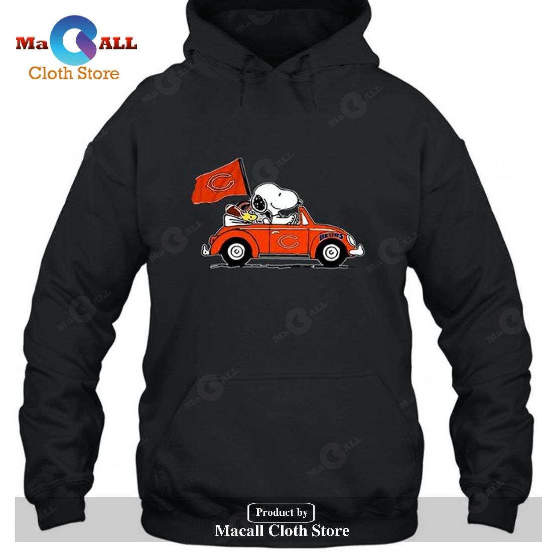 Chicago Bears Snoopy Drives Chicago Bears Beetle Car Fan-Unisex T-Shirt Chicago Bears Snoopy Drives Chicago Bears Beetle Car Fan-Unisex T-Shirt