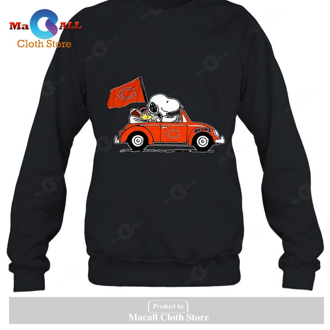 Chicago Bears Snoopy Drives Chicago Bears Beetle Car Fan-Unisex T-Shirt Chicago Bears Snoopy Drives Chicago Bears Beetle Car Fan-Unisex T-Shirt