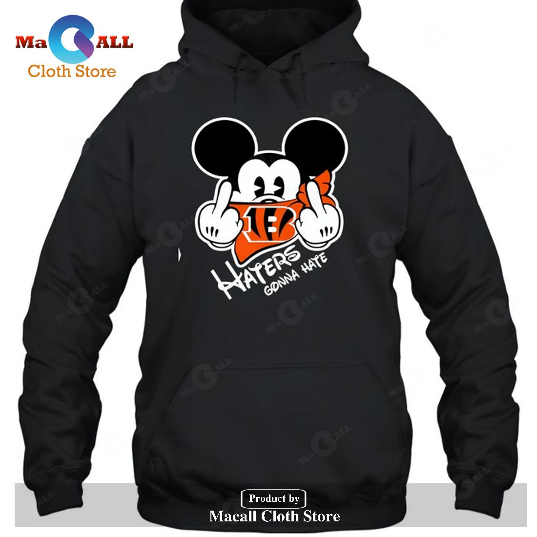 Cincinnati Bengals Cincinnati Bengals Haters Gonna Hate Mickey Mouse-Unisex T-Shirt Cincinnati Bengals Cincinnati Bengals Haters Gonna Hate Mickey Mouse-Unisex T-Shirt