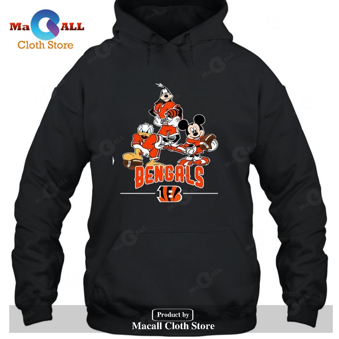 Cincinnati Bengals Mickey Donald Goofy Fan-Unisex T-Shirt Cincinnati Bengals Mickey Donald Goofy Fan-Unisex T-Shirt