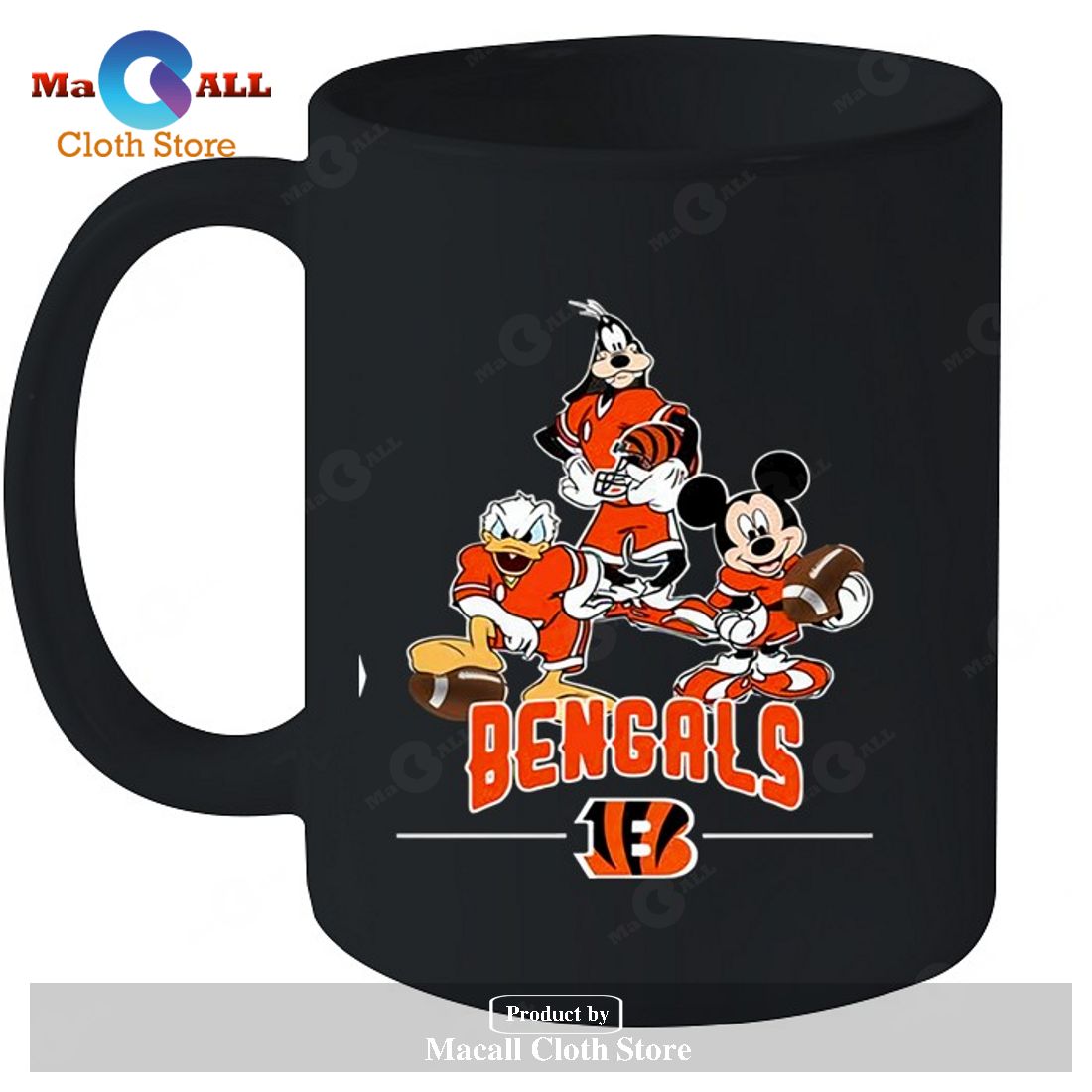 Cincinnati Bengals Mickey Donald Goofy Fan-Unisex T-Shirt Cincinnati Bengals Mickey Donald Goofy Fan-Unisex T-Shirt